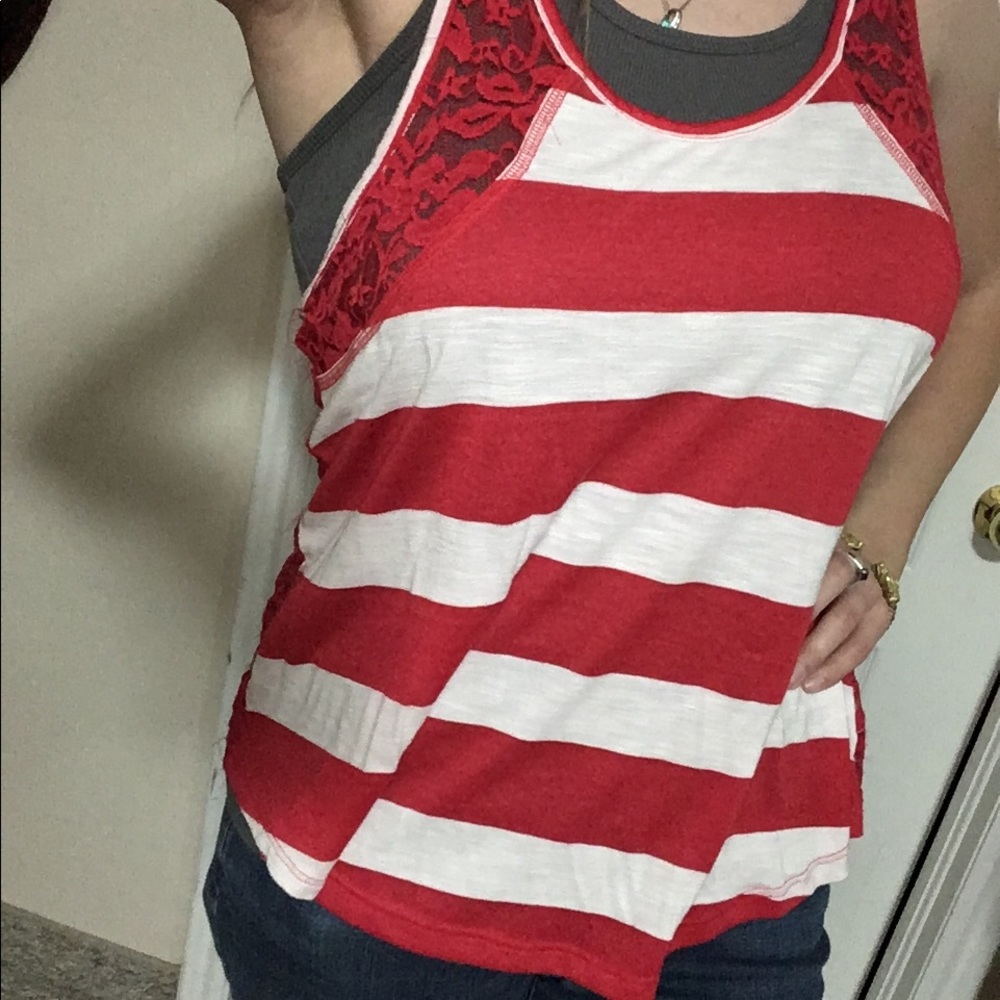 DNA Couture Super Cute Lacey Tank Top